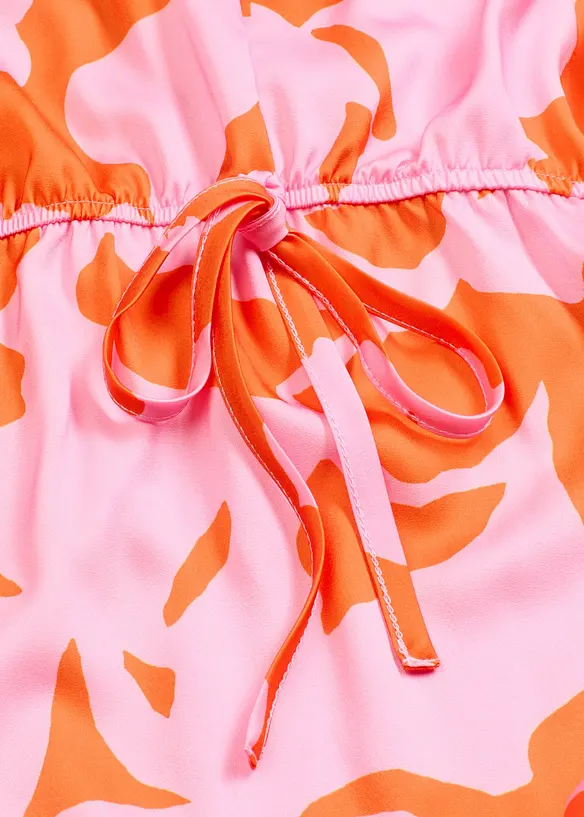 Robe longue en satin fluide, bonprix