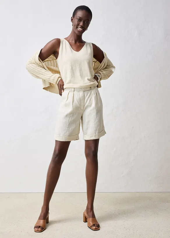 Bermuda 100 % lin, bonprix