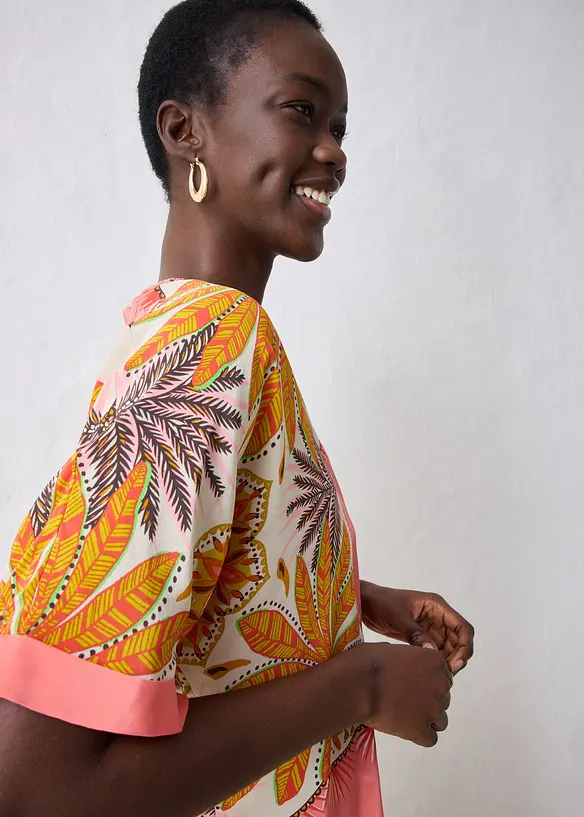 Tunique en soie mélangée, bonprix