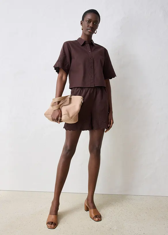 Chemisier court avec soie, bonprix