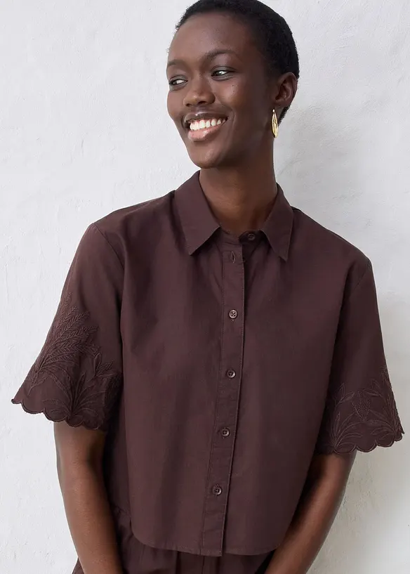 Chemisier court avec soie, bonprix