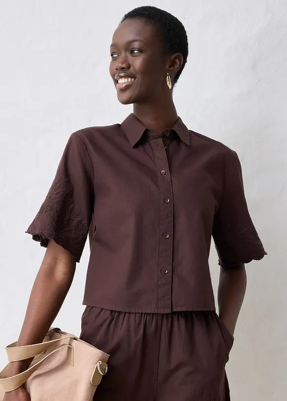 Chemisier court avec soie, bonprix