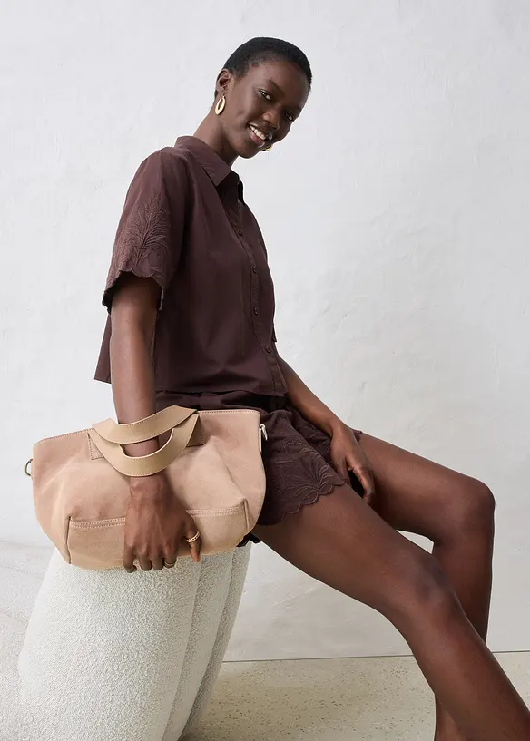 Chemisier court avec soie, bonprix