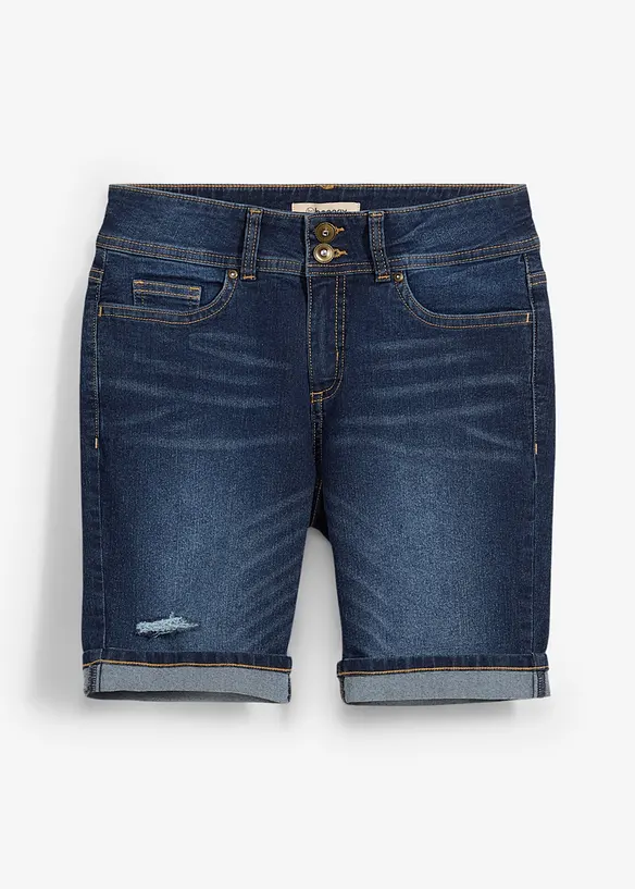 Bermuda en jean, taille mi-haute, bonprix
