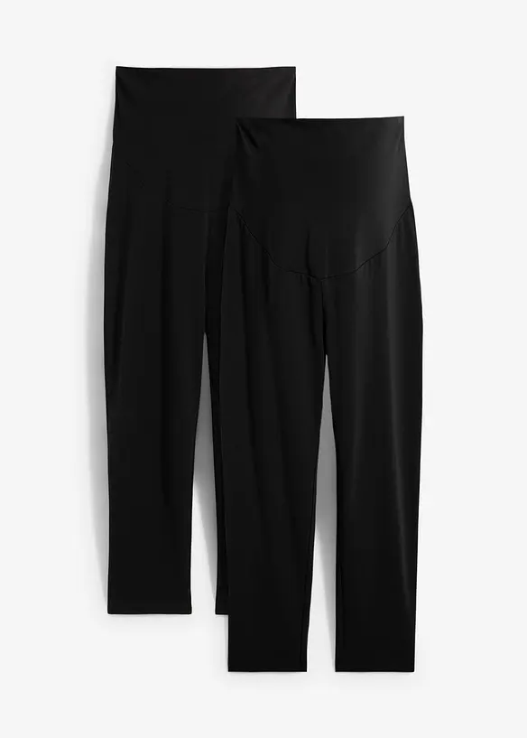 Lot de 2 leggings de grossesse, longueur 3/4, bonprix