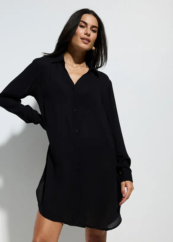 Robe-chemise de plage en viscose fluide, bonprix