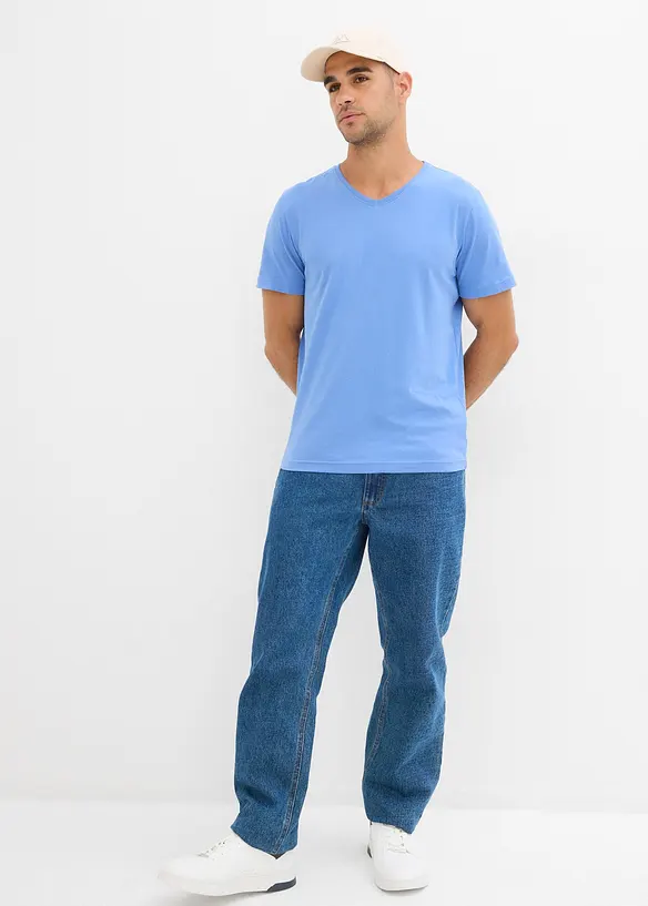 Lot de 3 T-shirts col V, bonprix