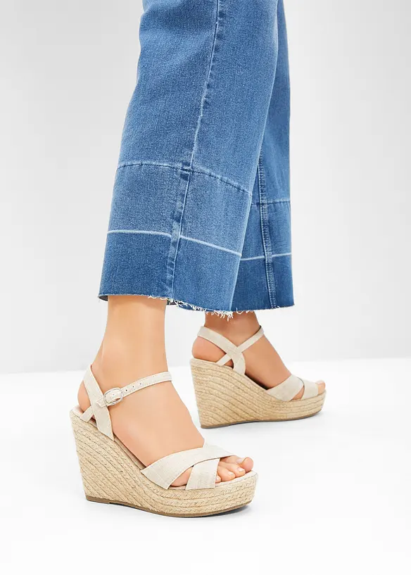 Sandales compensées, bonprix