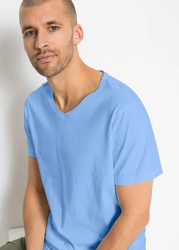 Lot de 5 T-shirts col V, bonprix