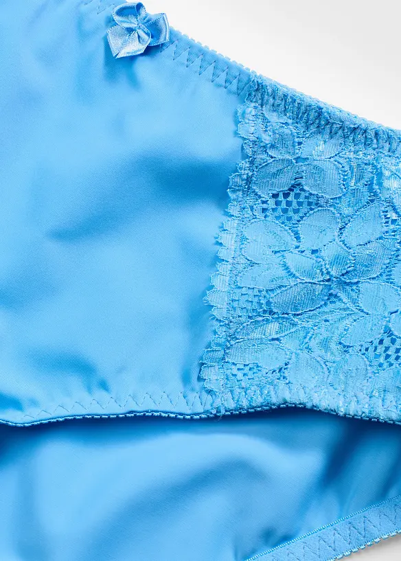 Lot de 2 slips Maxi avec dentelle, bonprix