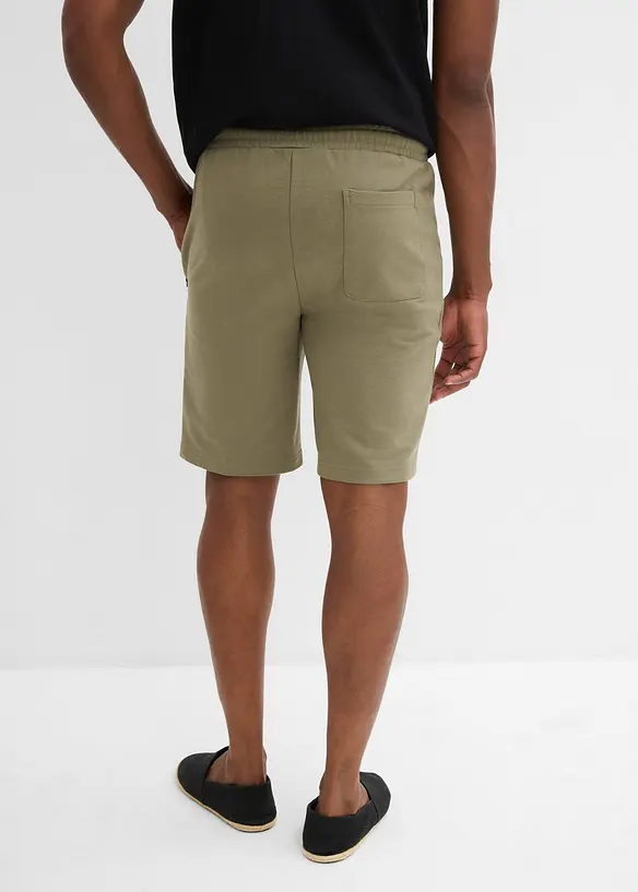 Bermuda sweat avec poches latérales zippées, bonprix