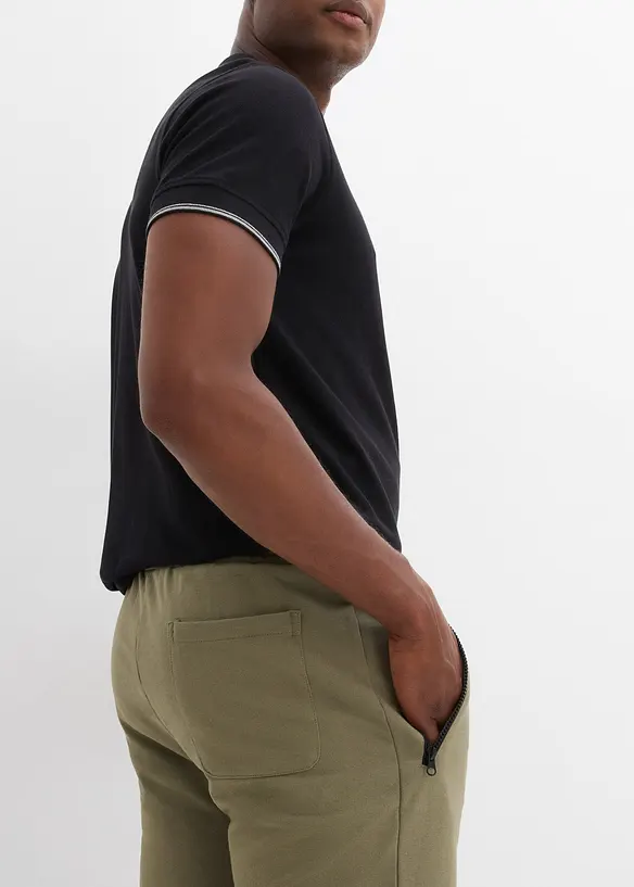 Bermuda sweat avec poches latérales zippées, bonprix