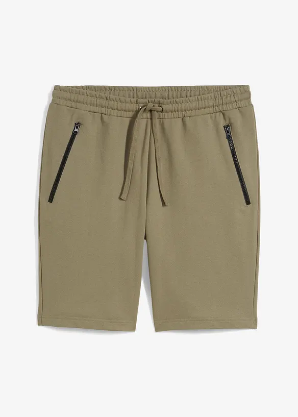Bermuda sweat avec poches latérales zippées, bonprix