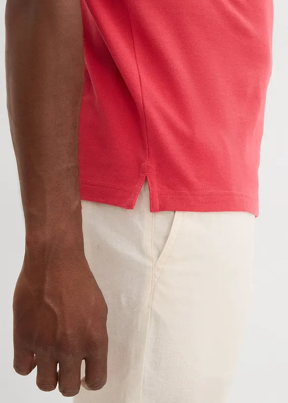 Lot de 2 polos en maille piquée 100% coton, bonprix