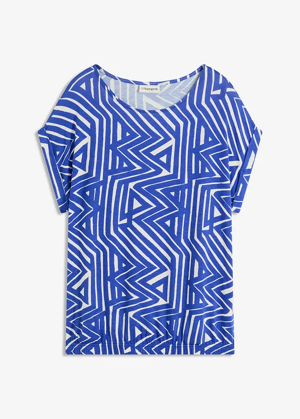 T-shirt fluide et oversize en viscose extensible, bonprix