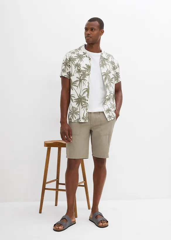 Bermuda à taille élastiquée, Regular, bonprix