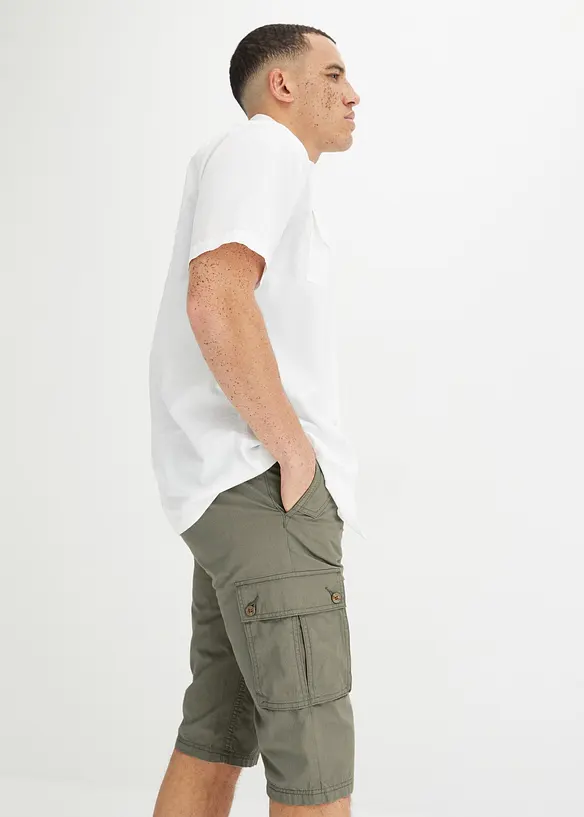 Bermuda cargo 100% coton, Regular, bonprix