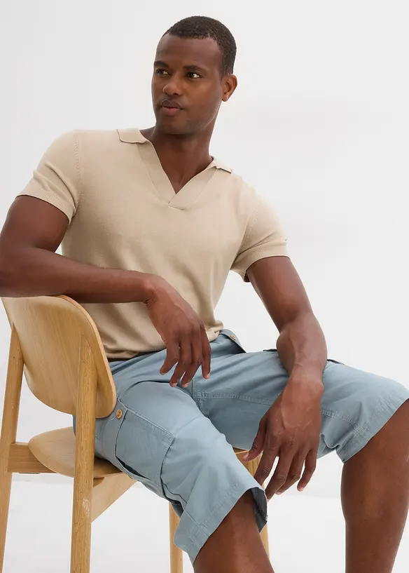 Bermuda cargo 100% coton, Regular, bonprix