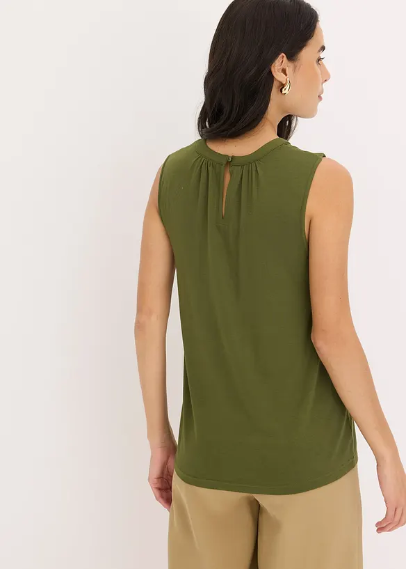 Blouse sans manches en jersey, bonprix