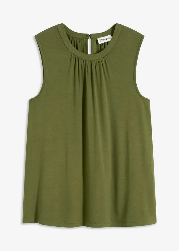 Blouse sans manches en jersey, bonprix