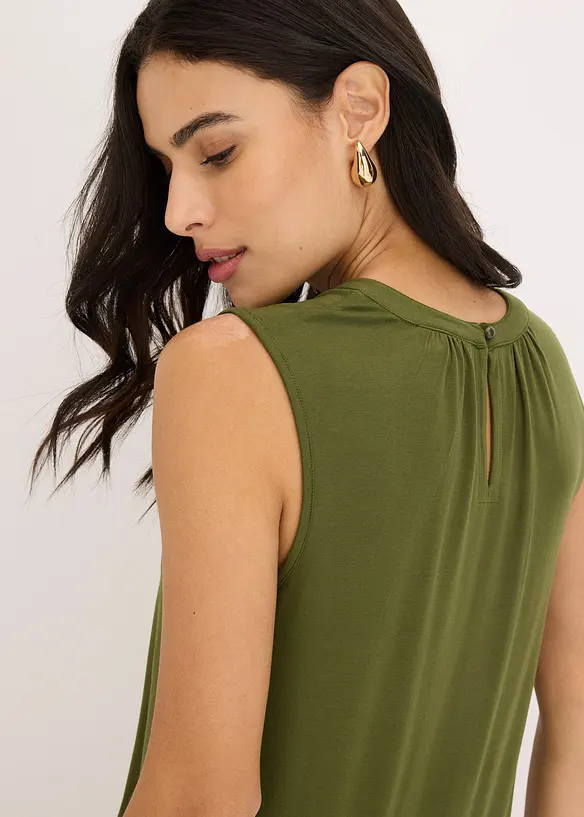 Blouse sans manches en jersey, bonprix