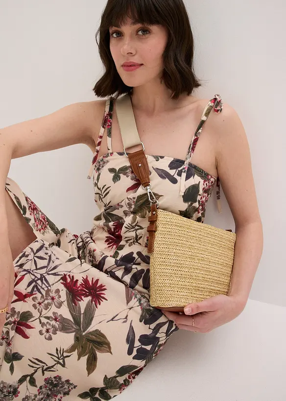 Sac à bandoulière aspect paille, bonprix