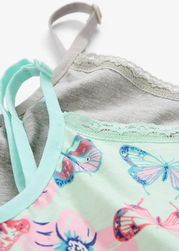 Lot de 2 nuisettes fille avec coton doux, bonprix