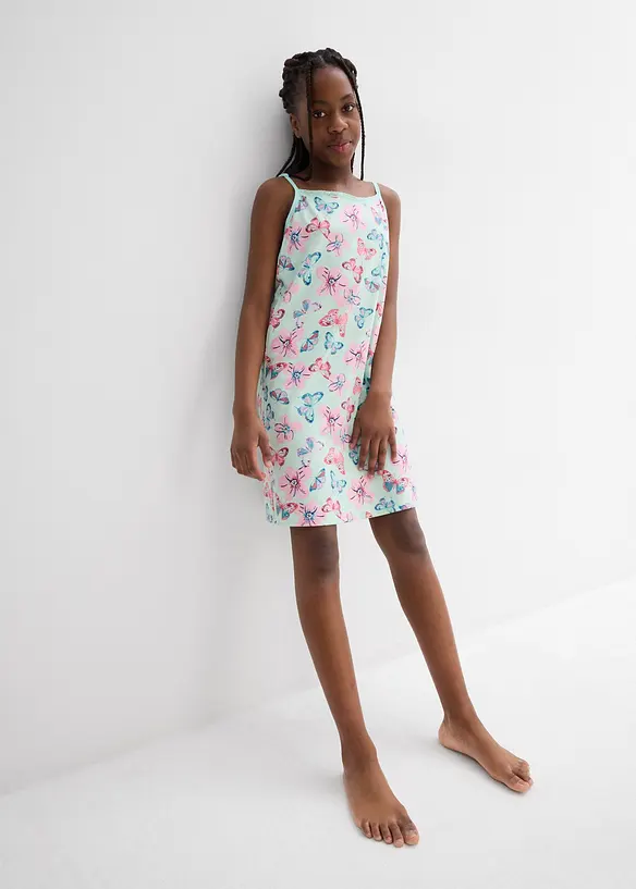 Lot de 2 nuisettes fille avec coton doux, bonprix