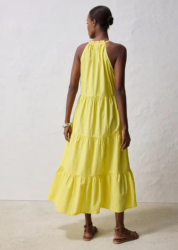 Robe en coton et soie, bonprix