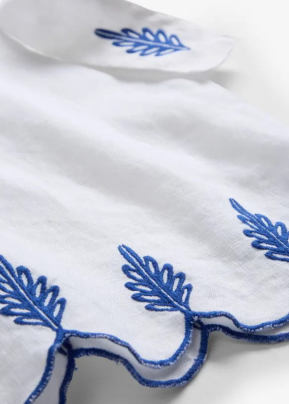 Jupe-culotte en lin avec ceinture (ens. 2 pces), bonprix