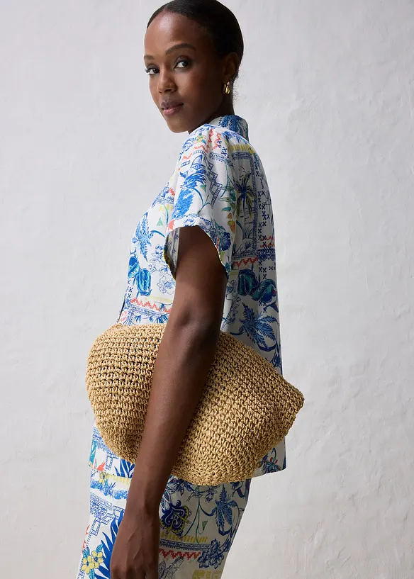 Chemisier en coton et soie, bonprix