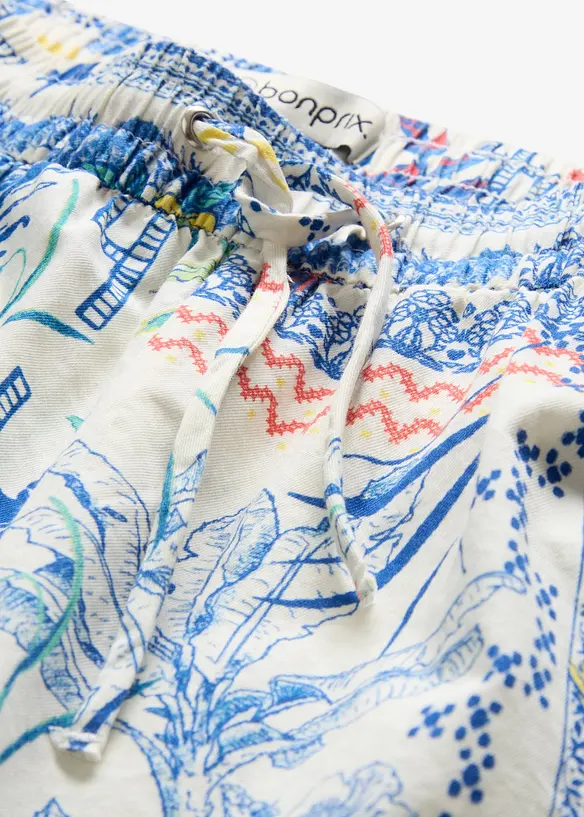 Short en coton et soie, bonprix