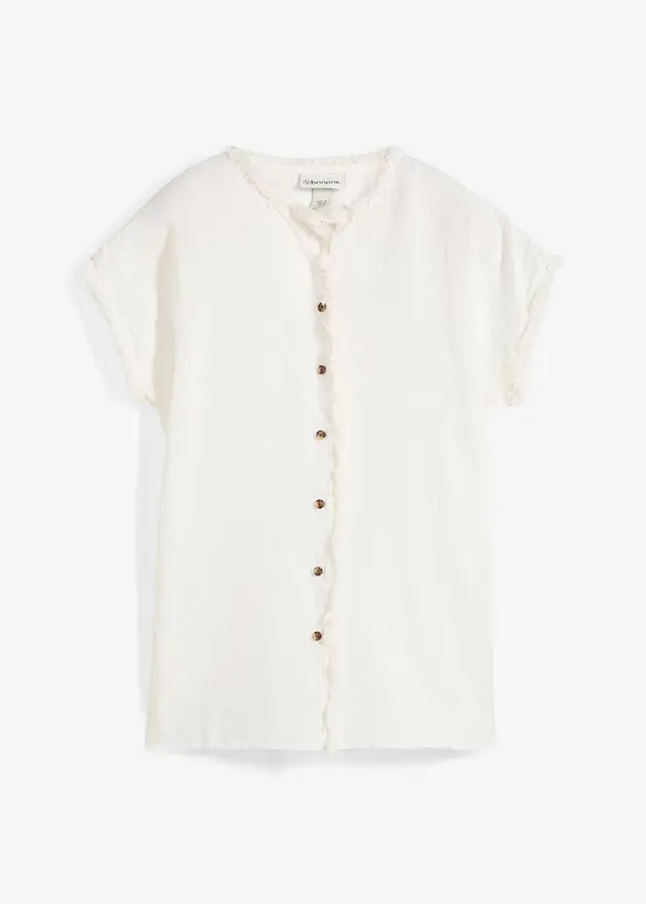 Chemisier tunique 100% lin, bonprix