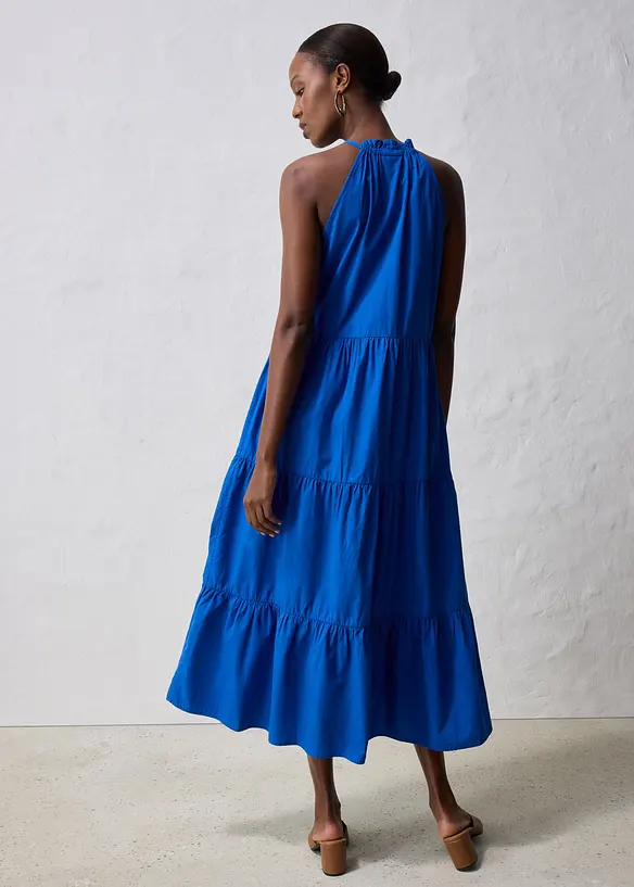 Robe en coton et soie, bonprix