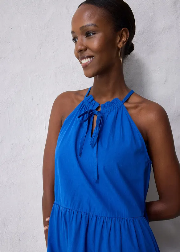 Robe en coton et soie, bonprix