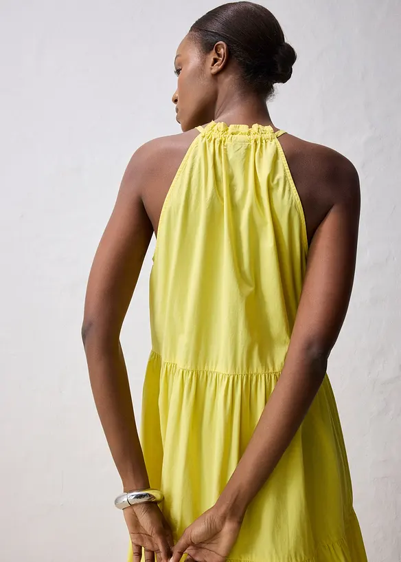 Robe en coton et soie, bonprix