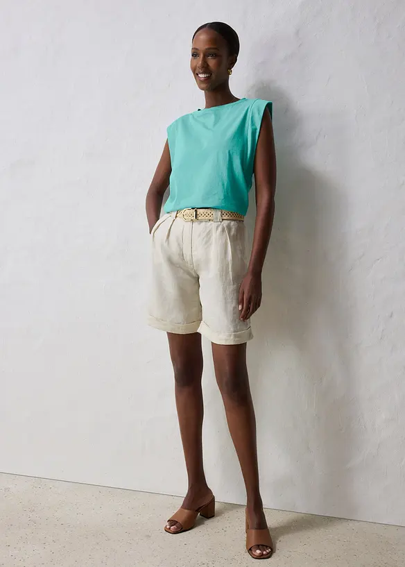 T-shirt coton et soie, bonprix