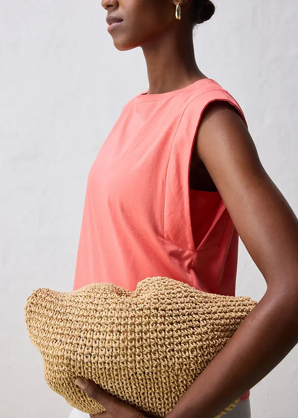 T-shirt coton et soie, bonprix