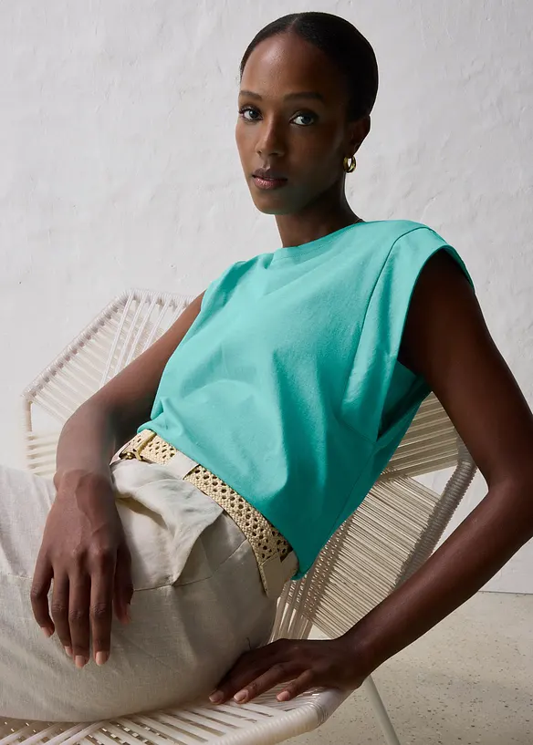 T-shirt coton et soie, bonprix