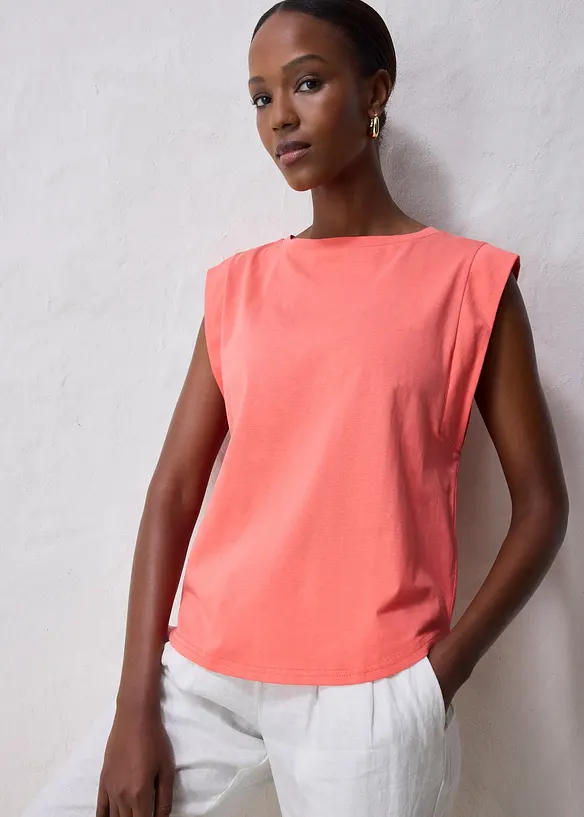 T-shirt coton et soie, bonprix