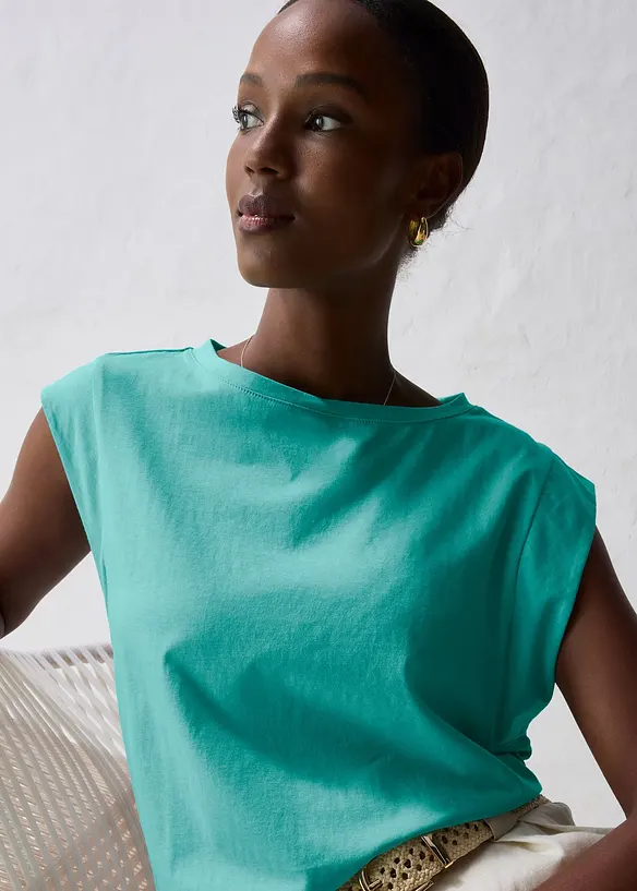 T-shirt coton et soie, bonprix