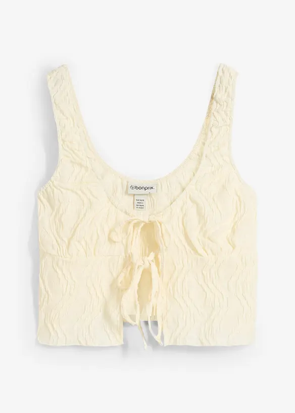 Top texturé à nouettes, bonprix