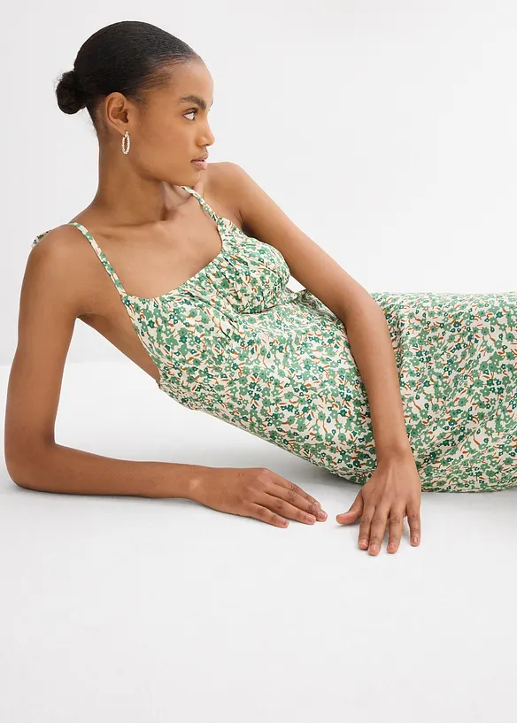 Robe à bretelles en viscose fluide, bonprix