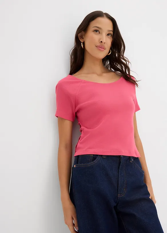 T-shirt ajusté 100% coton, bonprix