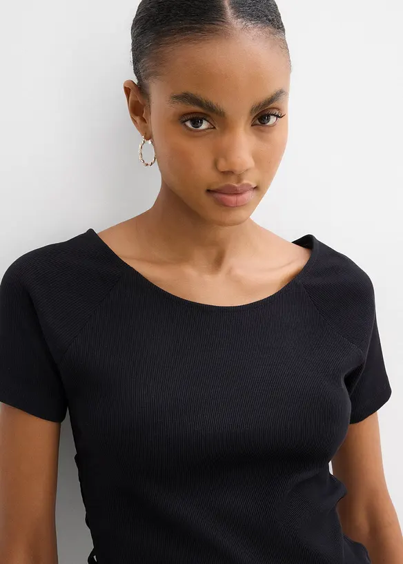 T-shirt ajusté 100% coton, bonprix