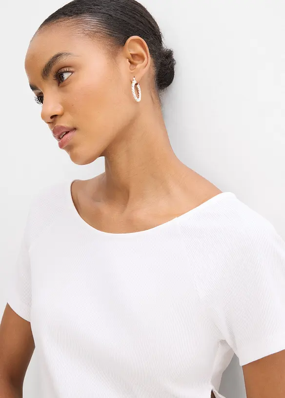 T-shirt ajust&eacute; 100% coton, bonprix