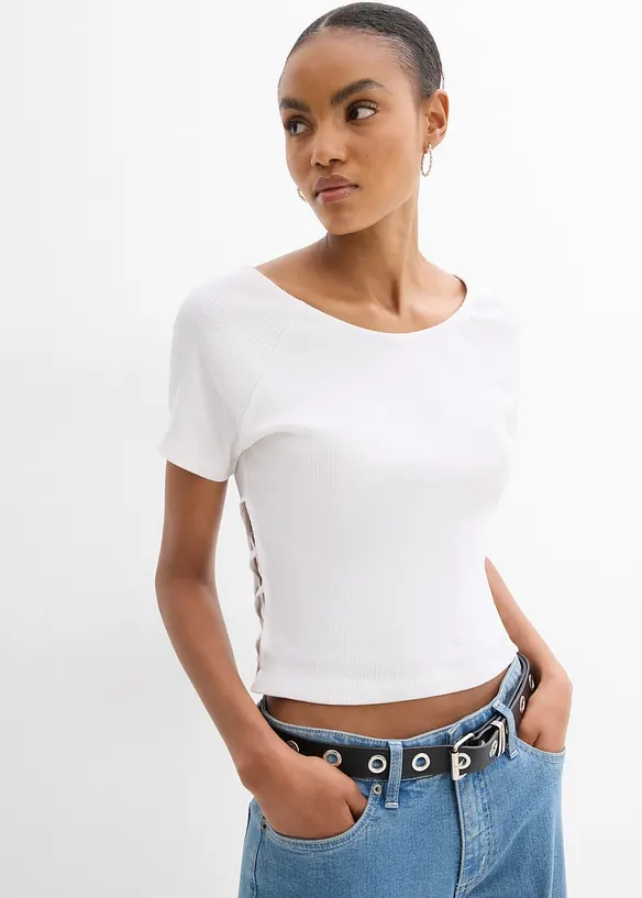 T-shirt ajust&eacute; 100% coton, bonprix