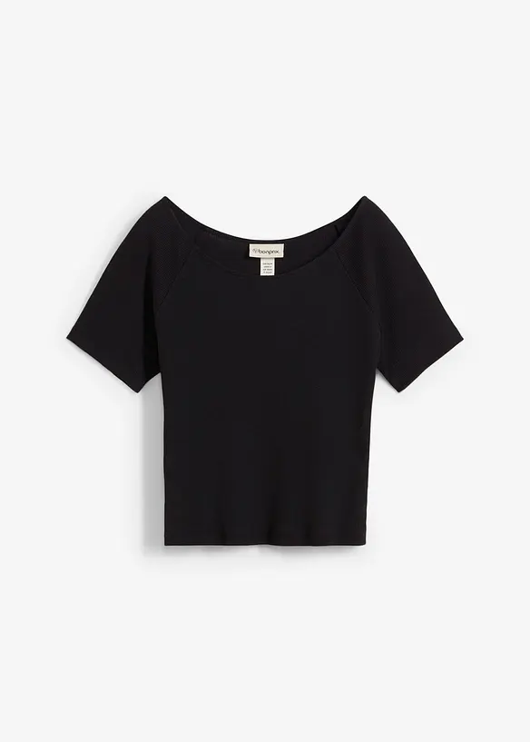 T-shirt ajusté 100% coton, bonprix