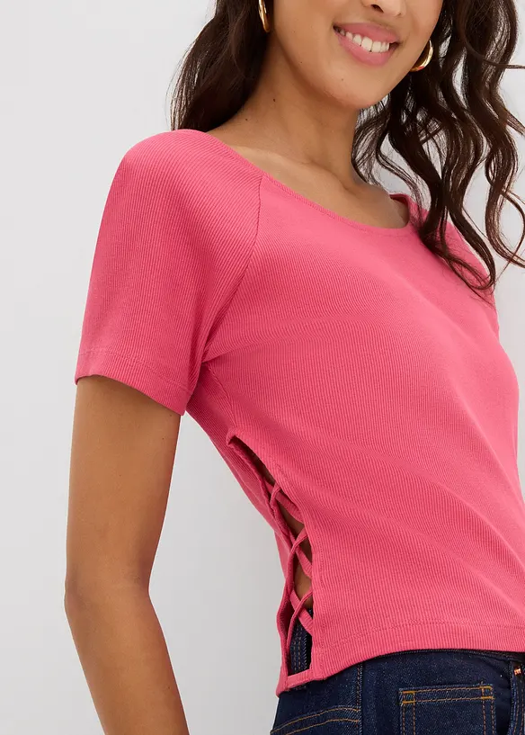 T-shirt ajusté 100% coton, bonprix