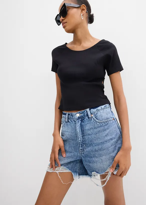 T-shirt ajusté 100% coton, bonprix